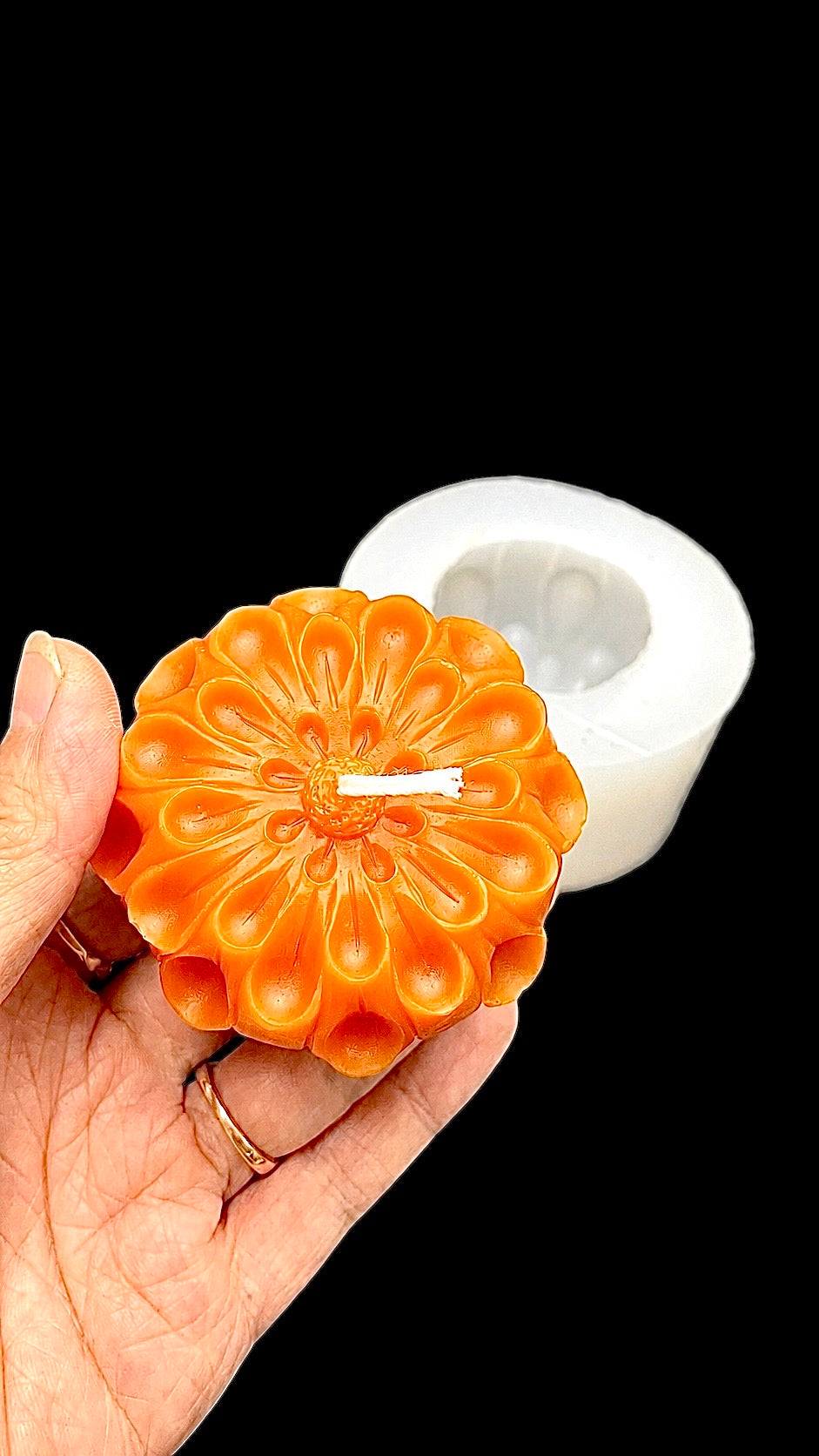 3D flower mold for candle soap