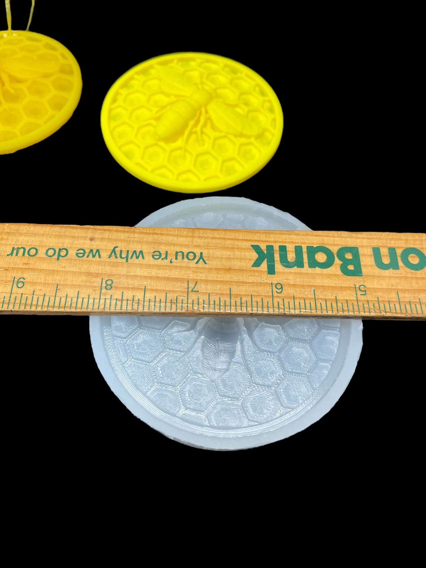 3” silicone honeybee honeycomb ornament mold