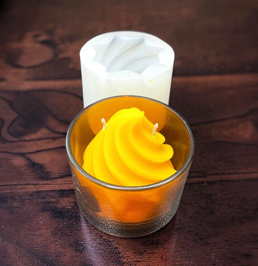 3D whipped cream mold - icing mold - ice cream top mold - 2.5”