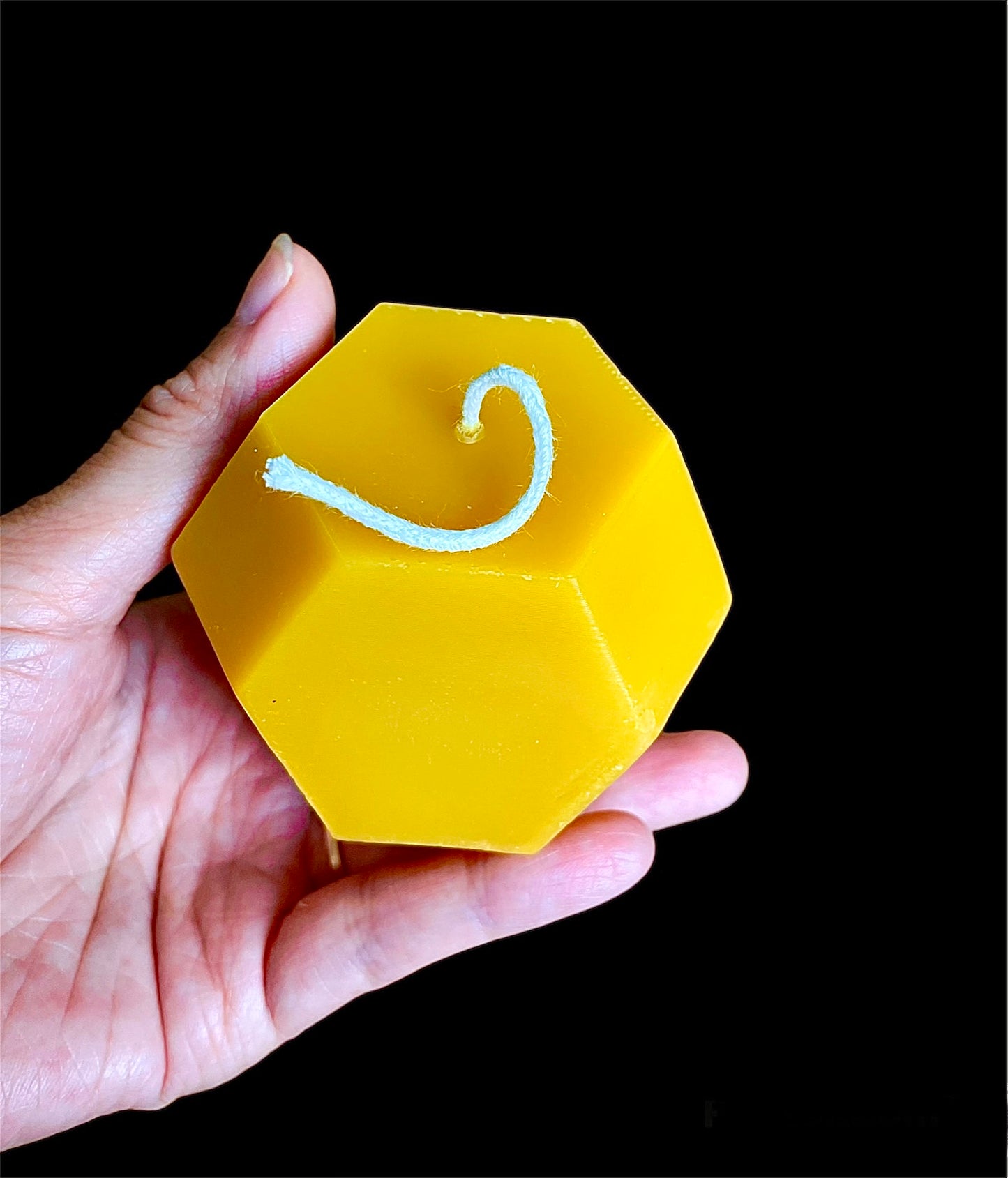 3” 3D silicone hexagonal geometry shaped mold for candle soap resin - honeycomb honeybee candle mold