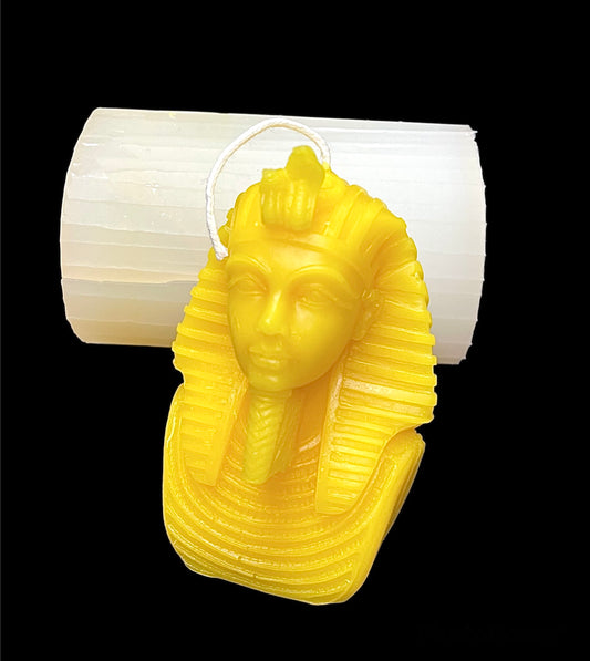 4” Silicone Egyptian King Tut mold - 3D figure mold - candle soap mold - resin mold - food grade