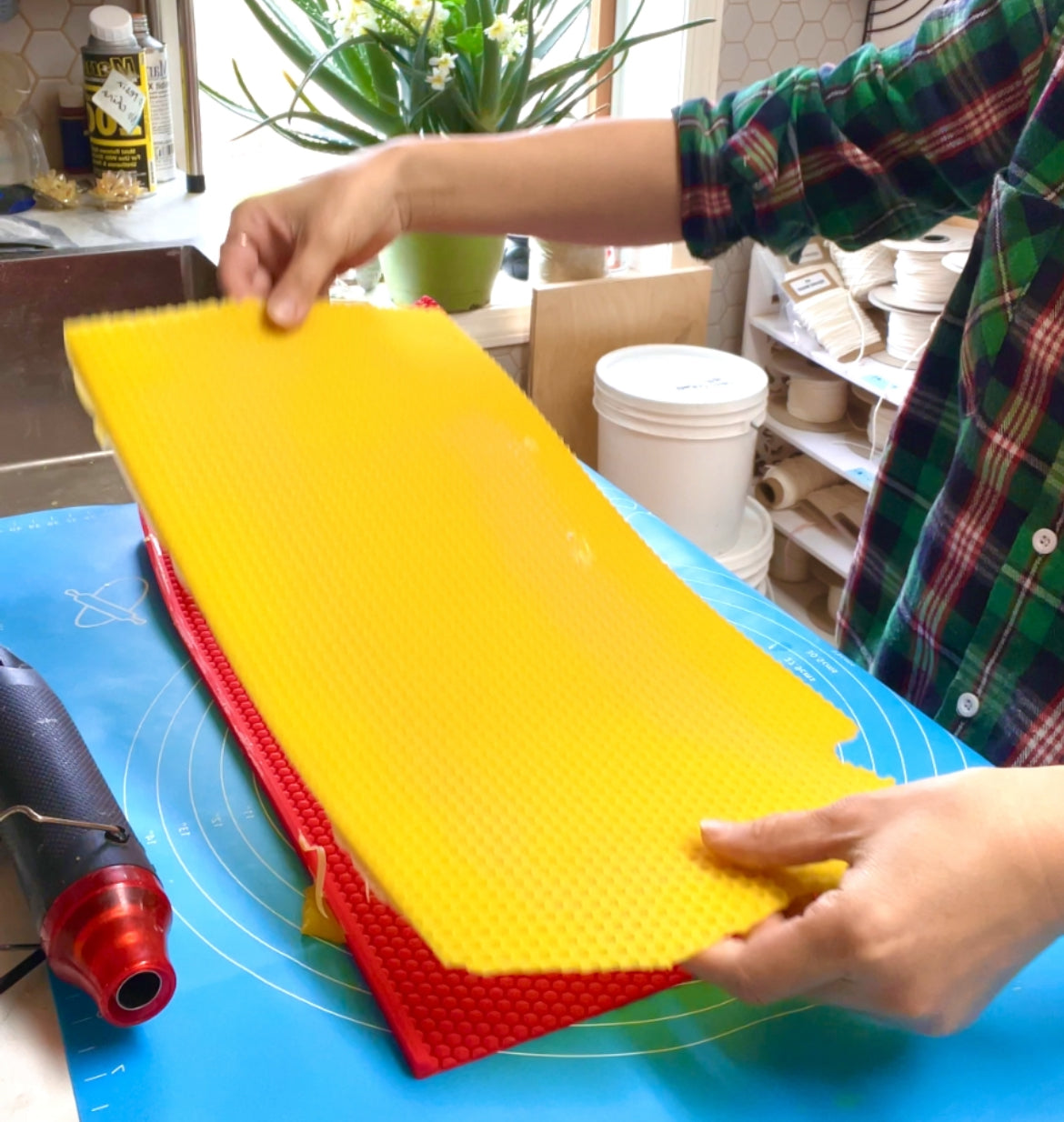 High quality silicone honeycomb beeswax sheet mold