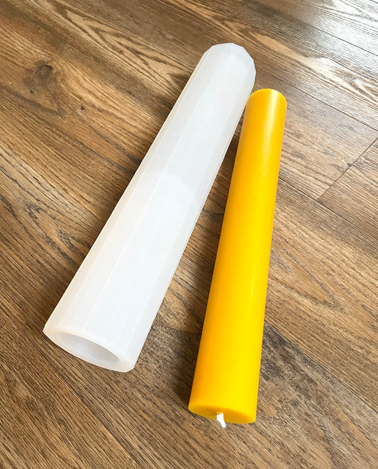 12” silicone pillar altar candle mold