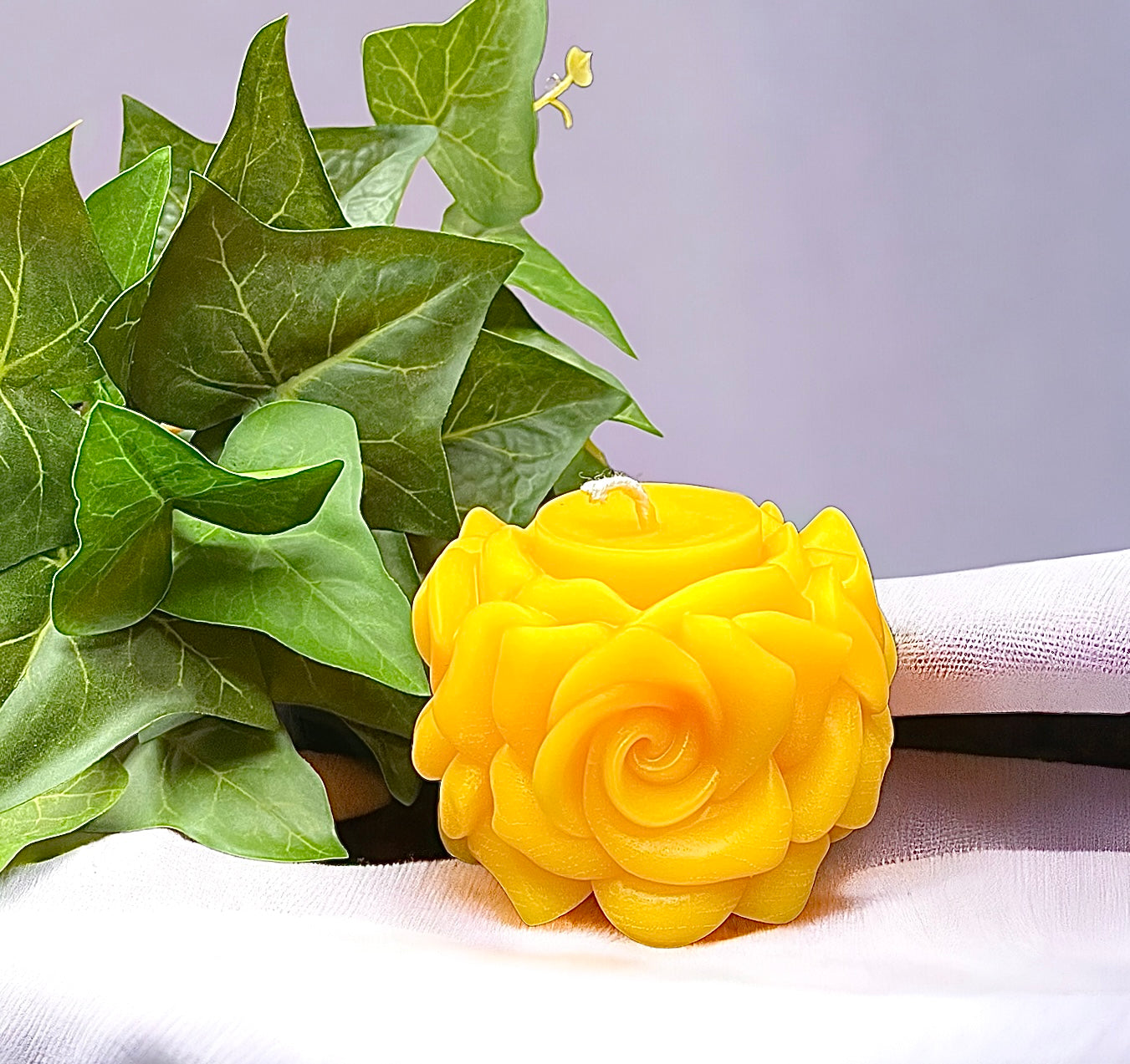 Silicone rose flower pillar candle mold 3”