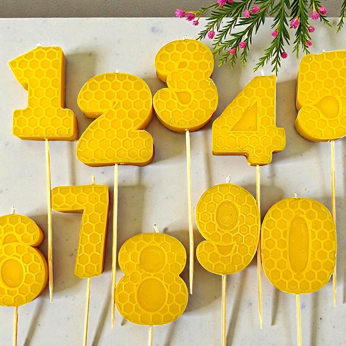 Silicone Honeycomb number mold