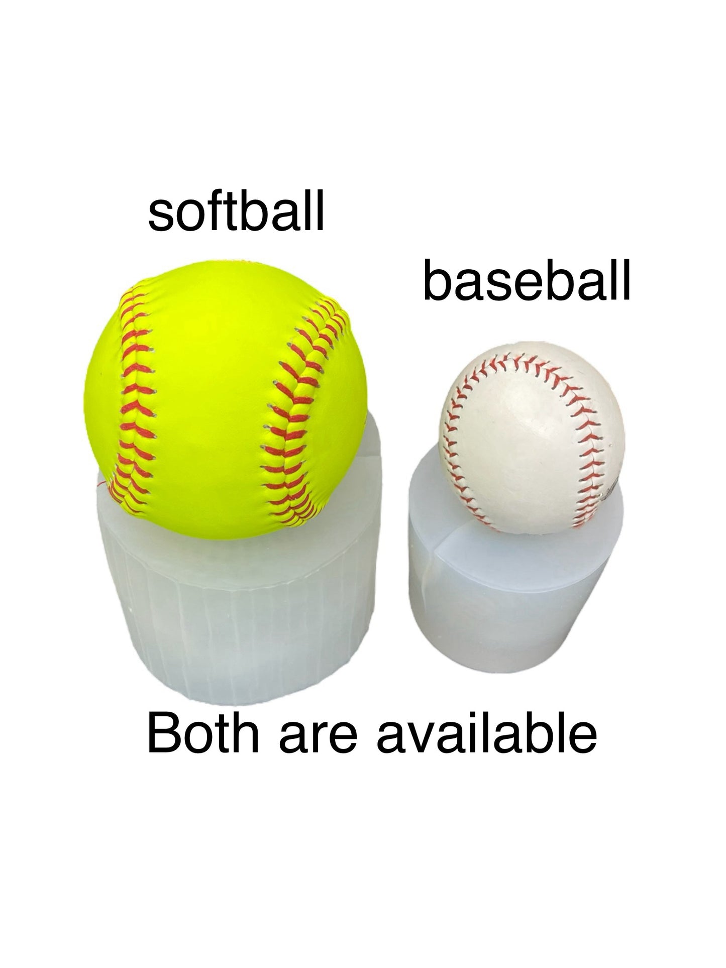 3D silicone baseball mold for candle / soap/ resin / bath bombs