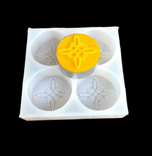 Silicone witches knot tealight candle Mold - Celtic knot - witchcraft symbols - witches spell candle - Wicca witchcraft mold