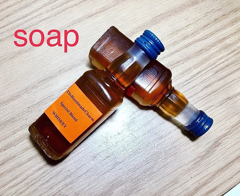 Silicone whiskey bottle soap candle mold