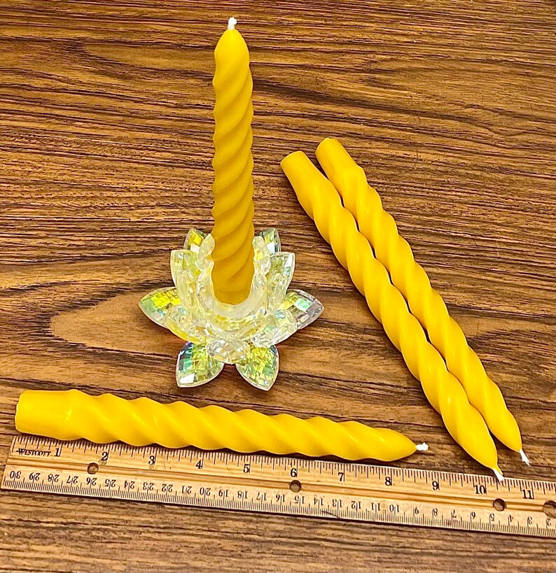 8.5” single cavity Silicone twisted taper candle mold -  spiral taper candle - dinner taper mold - homemade