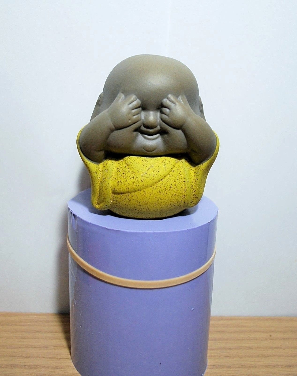 3D Silicone baby monk Mold - Buddha head - Buddha statue - candle - soap - homemade