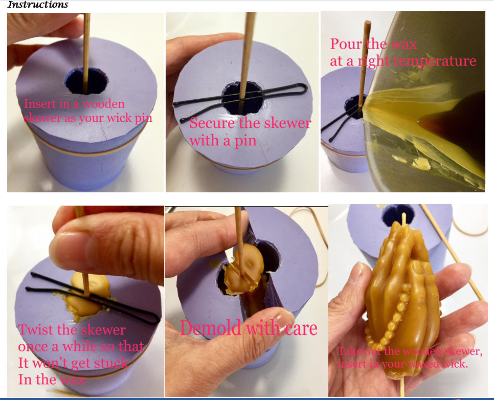 3D Silicone gift box candle soap Mold - resin mold - homemade