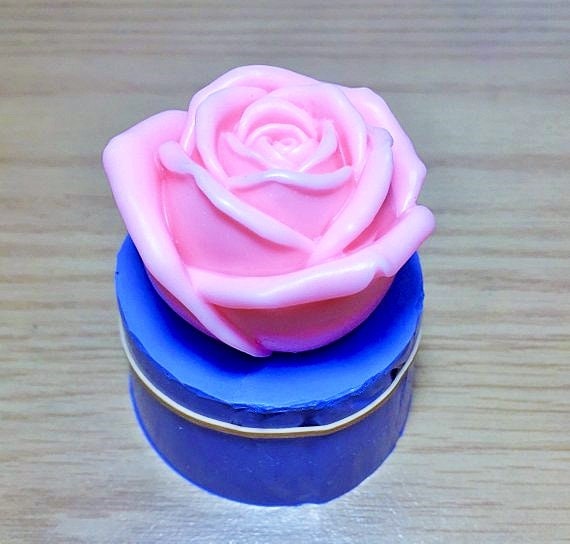 3D Silicone ROSE mold - silicone flower mold - votive candle - lotion bar - flower soap