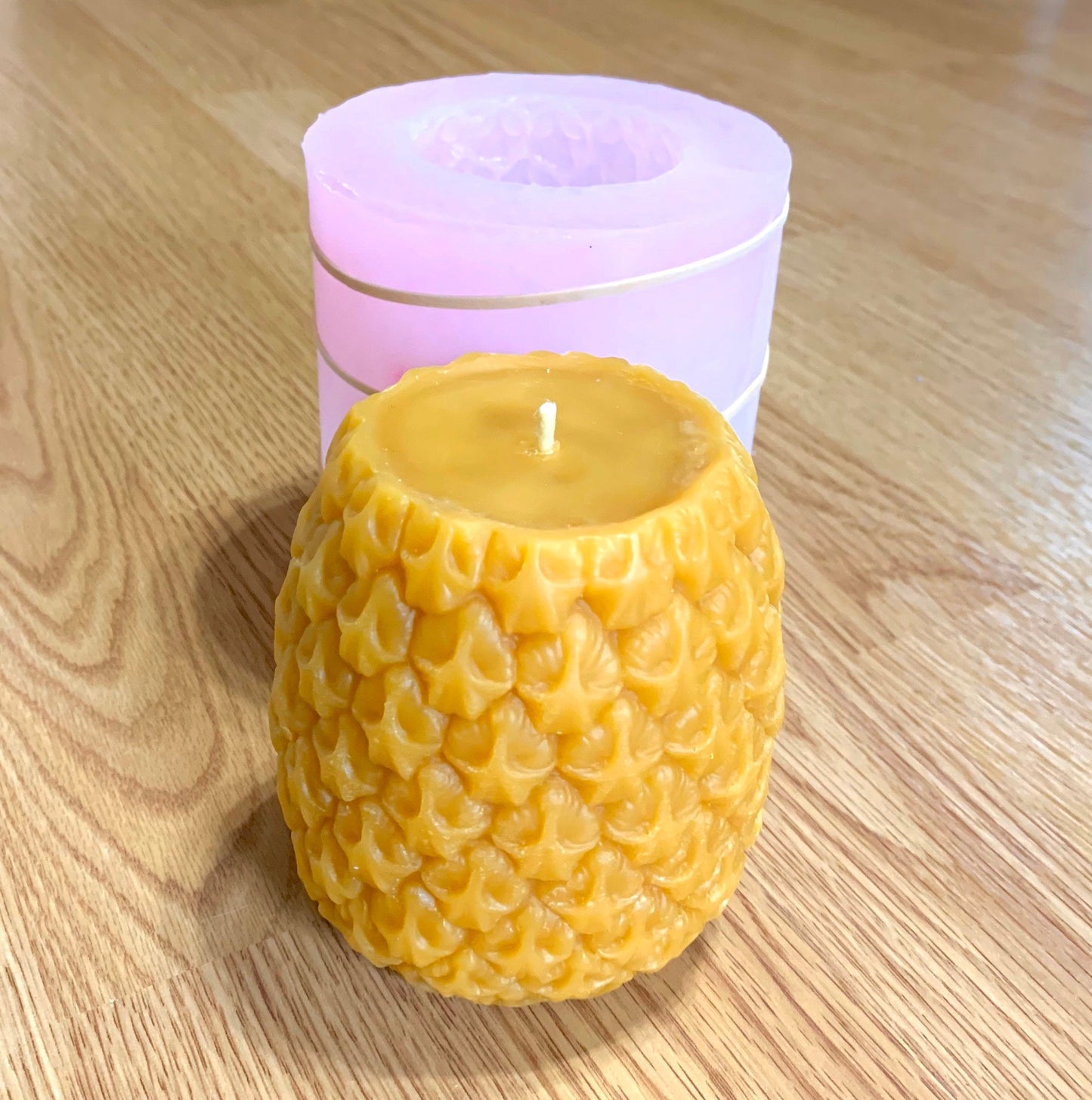 3D Silicone pineapple mold - pineapple candle mould - homemade mold - 4"