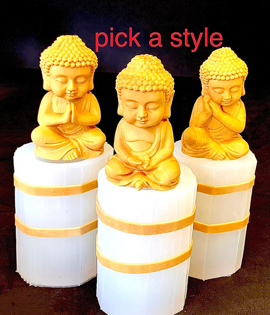 3D Silicone baby Buddha Mold - candle - Chinese Buddha statue - soap - resin - homemade