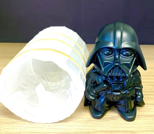 3D Silicone Darth mold - pillar candle soap resin Mold homemade - handmade