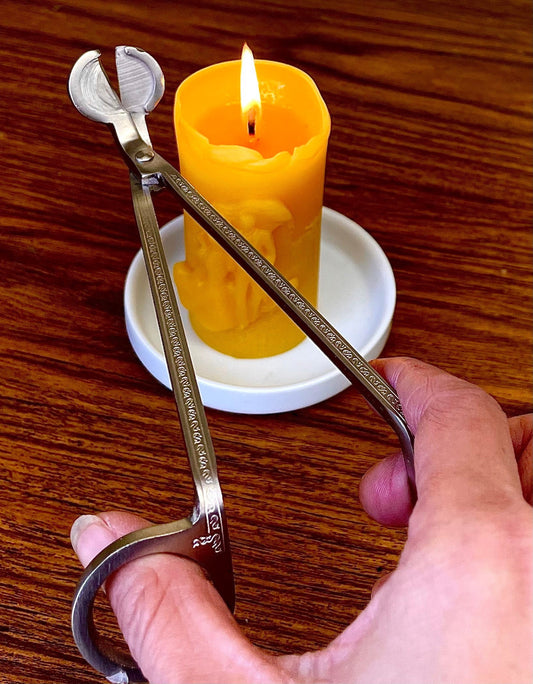 6” stainless steel candle wick trimmer cutter