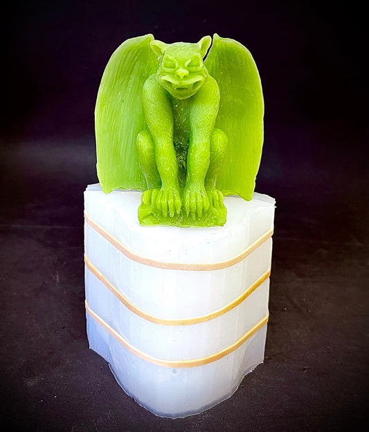 Small 3D Silicone gargoyle Mold - gargoyle candle soap resin mold - handmade - 2.5”