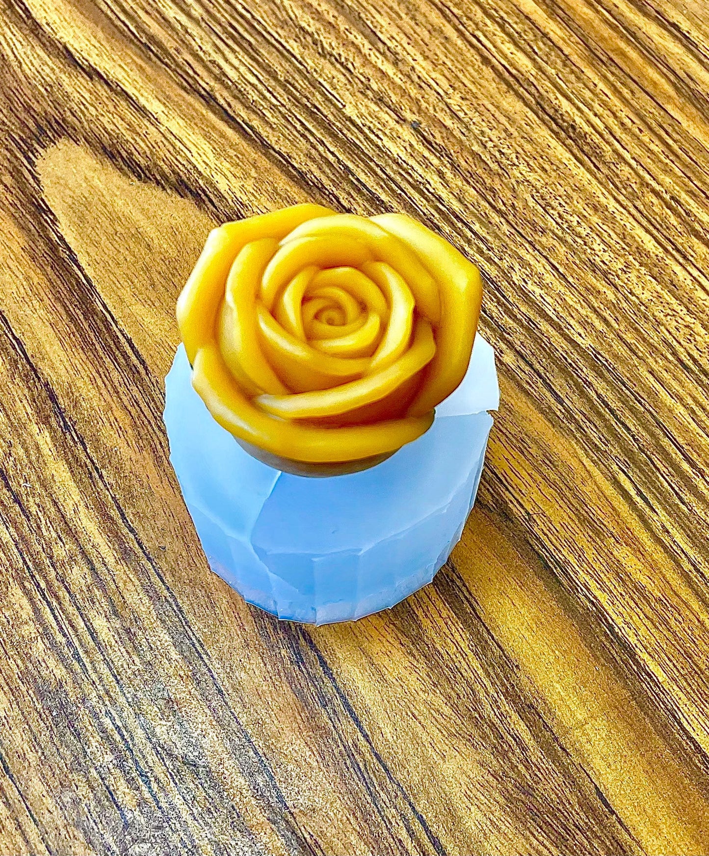 3D Silicone ROSE mold - silicone flower mold - votive candle - lotion bar - flower soap