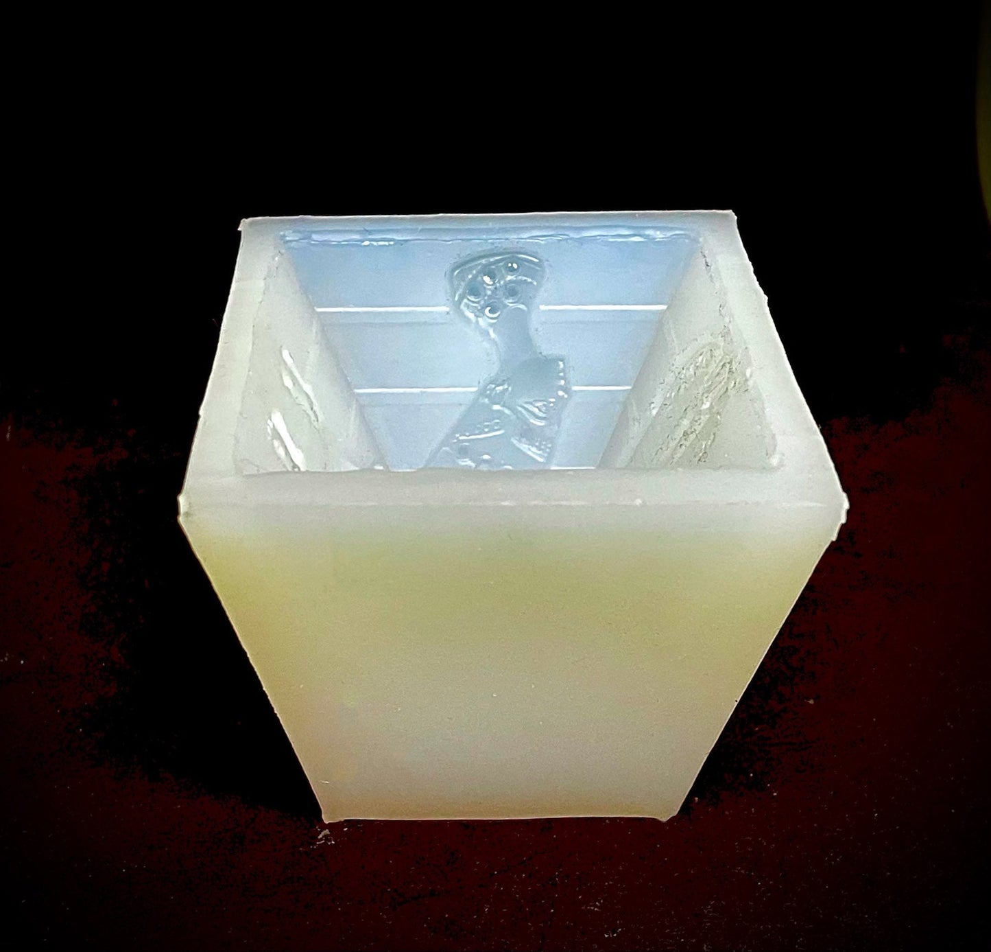 Silicone pyramid Mold - Egyptian pyramid - candle soap mold - pillar triangle candle mold - homemade - 2 1/4”