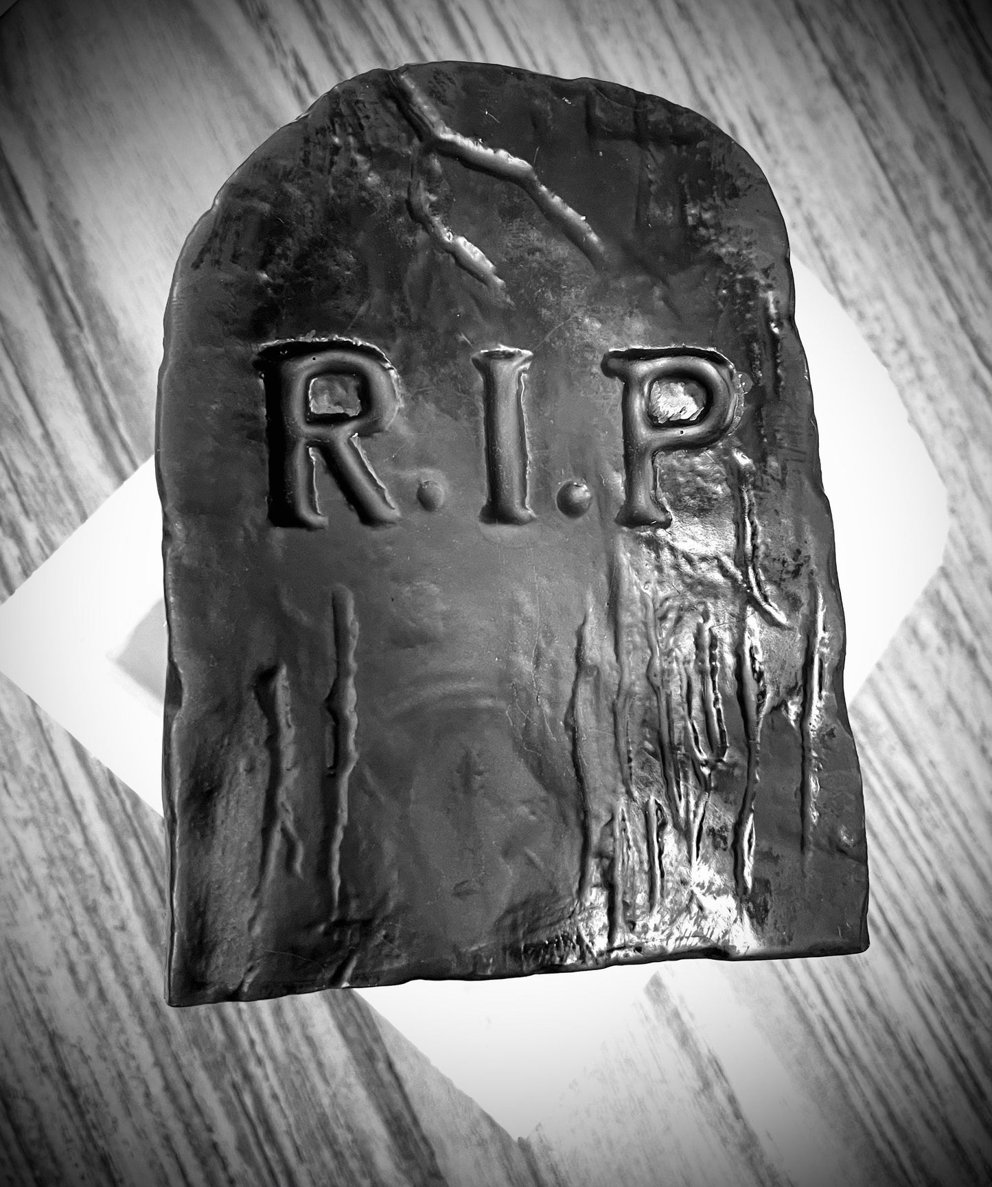 Silicone tombstone candle mold - grave stone mold - 4” - funeral candle Mold - spell witch craft mold - homemade