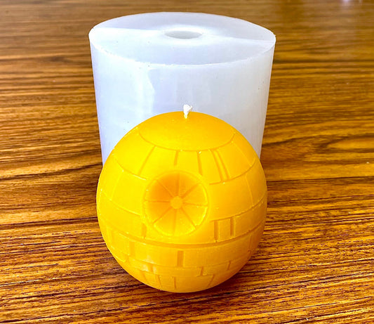 3D silicone ball mold - 3” - ball sphere candle soap bath bomb resin mold - death star mold - planet mold