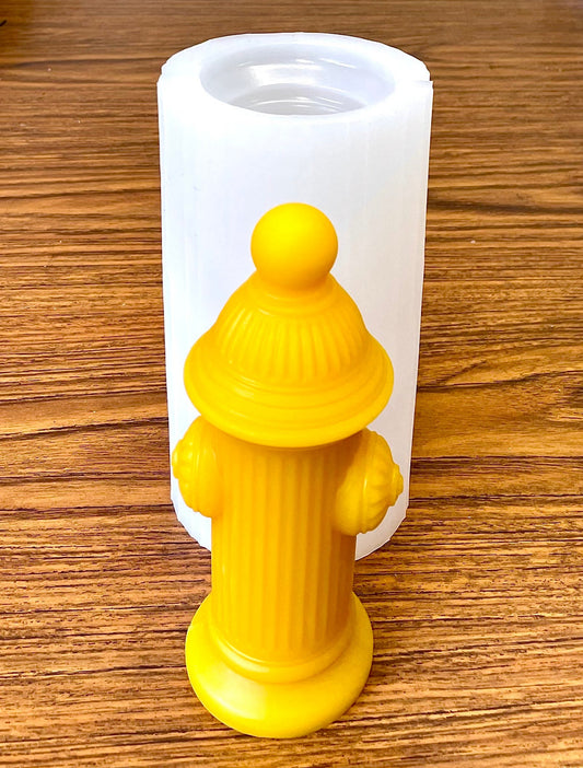 6.5” silicone fire hydrant mold - pillar candle mold - soap resin mold - paper weight - gift for fire fighters