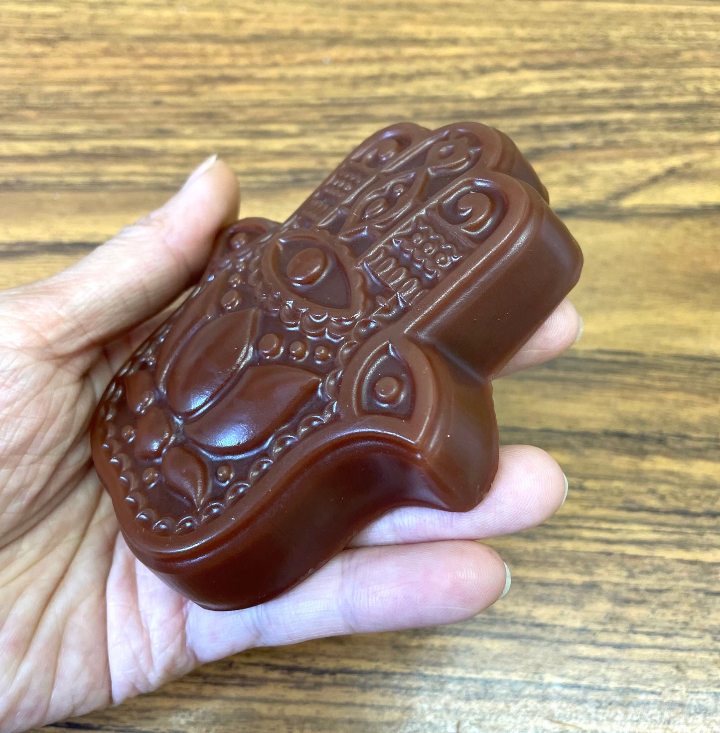 Style 2 Silicone Hamsa hand mold 3.5” - soap resin wax mold - ornament lotion bar mold - food grade