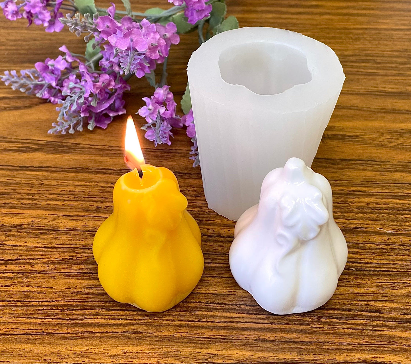 7'' silicone Taper Candle Mold 4 Cavities church dinner candles Homemade