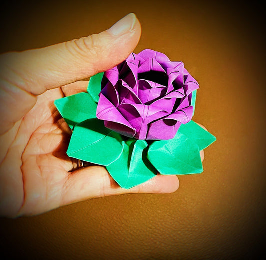lotus - origami lotus - water lily - paper flower - paper lotus - flower ornament - wedding flowers - party decor - bridal baby shower gift