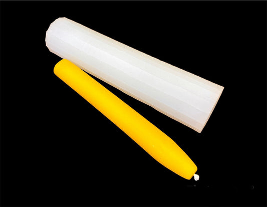 7” single cavity Silicone taper candle mold - church candle mold - dinner taper mold - homemade