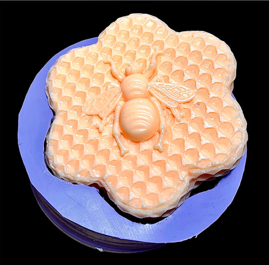 Silicone Honeybee soap bar Mold - Honeycomb Mold - homemade