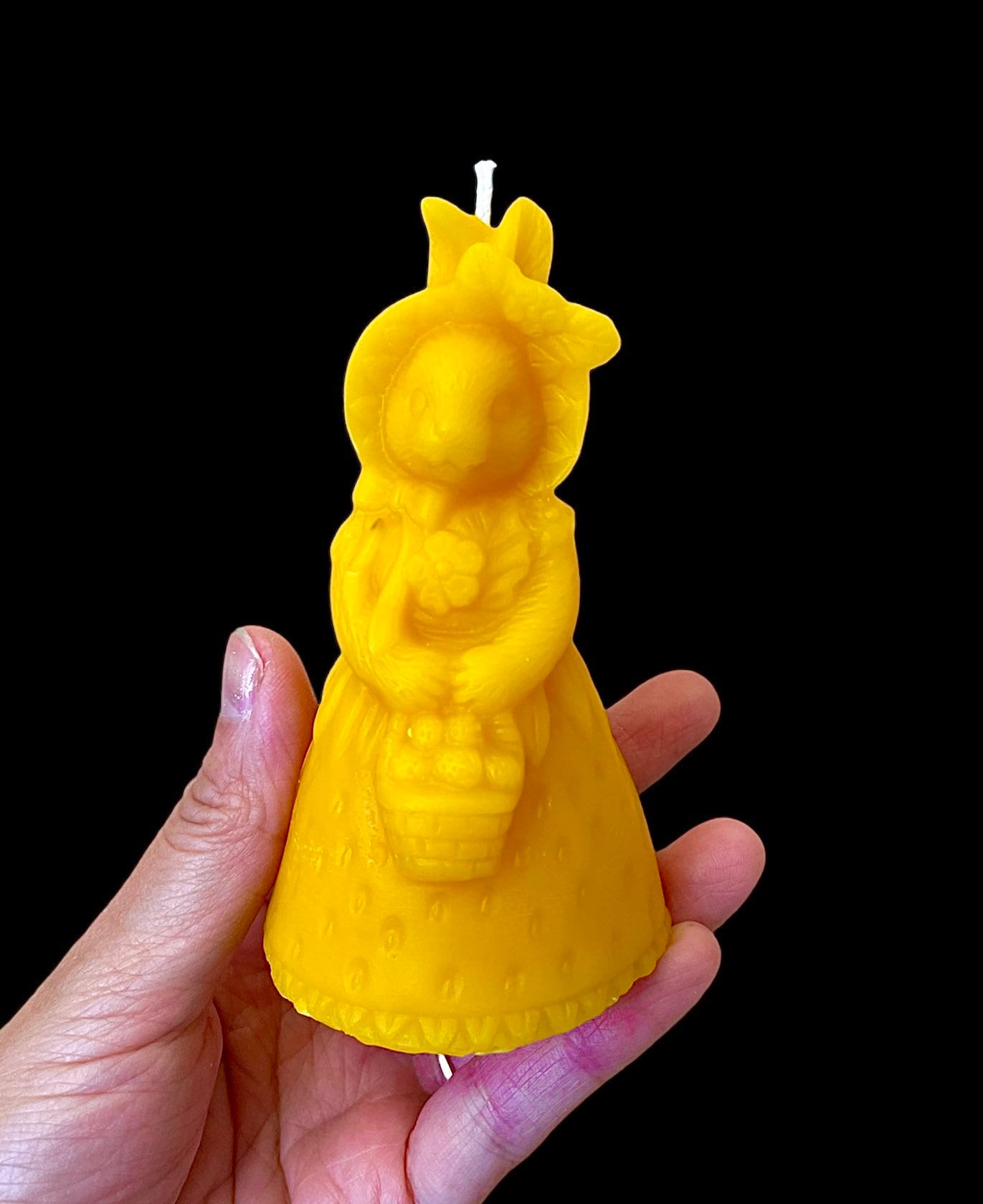 4” Silicone Easter bunny Mold - 3D candle soap resin mold - holiday candle mold - food grade