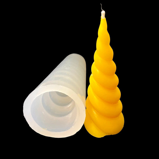 4” 3D Silicone unicorn horn Mold - silicone candle soap resin mold - chocolate ice cube mold