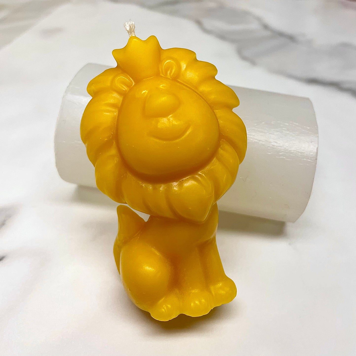 3.5” 3D Silicone lion king mold - pillar candle soap lotion bar resin mould - homemade