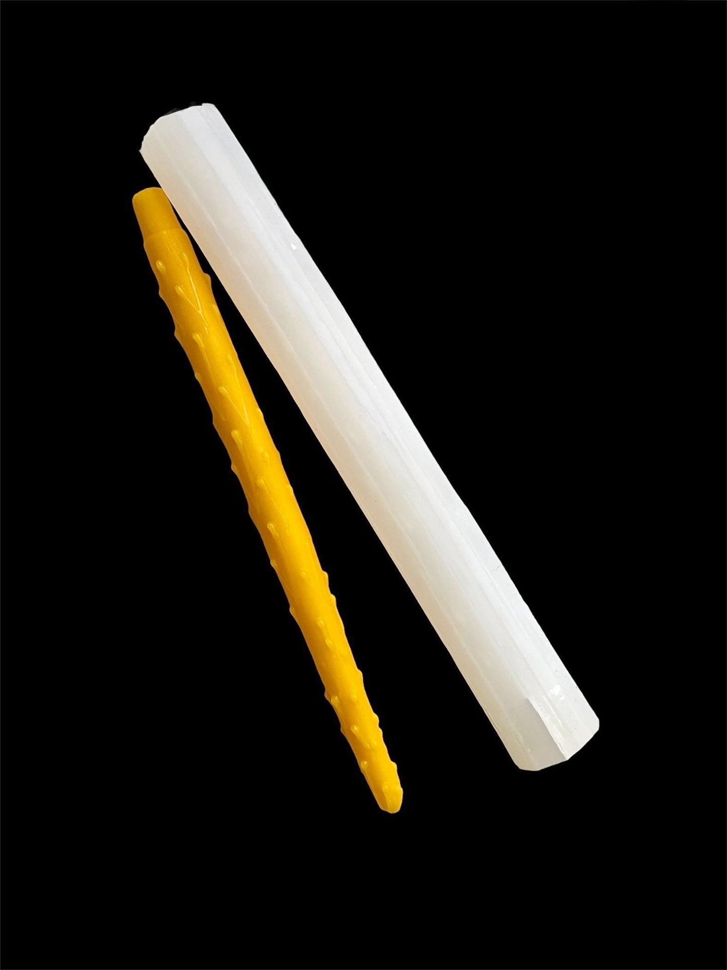 11.75” Silicone long dripping taper candle mold - single cavity
