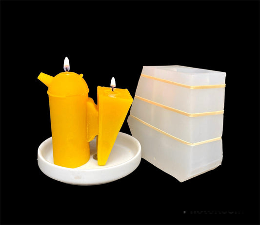 3.5” Silicone smoker Mold - beekeeping equipment - pillar candle soap resin ornament
