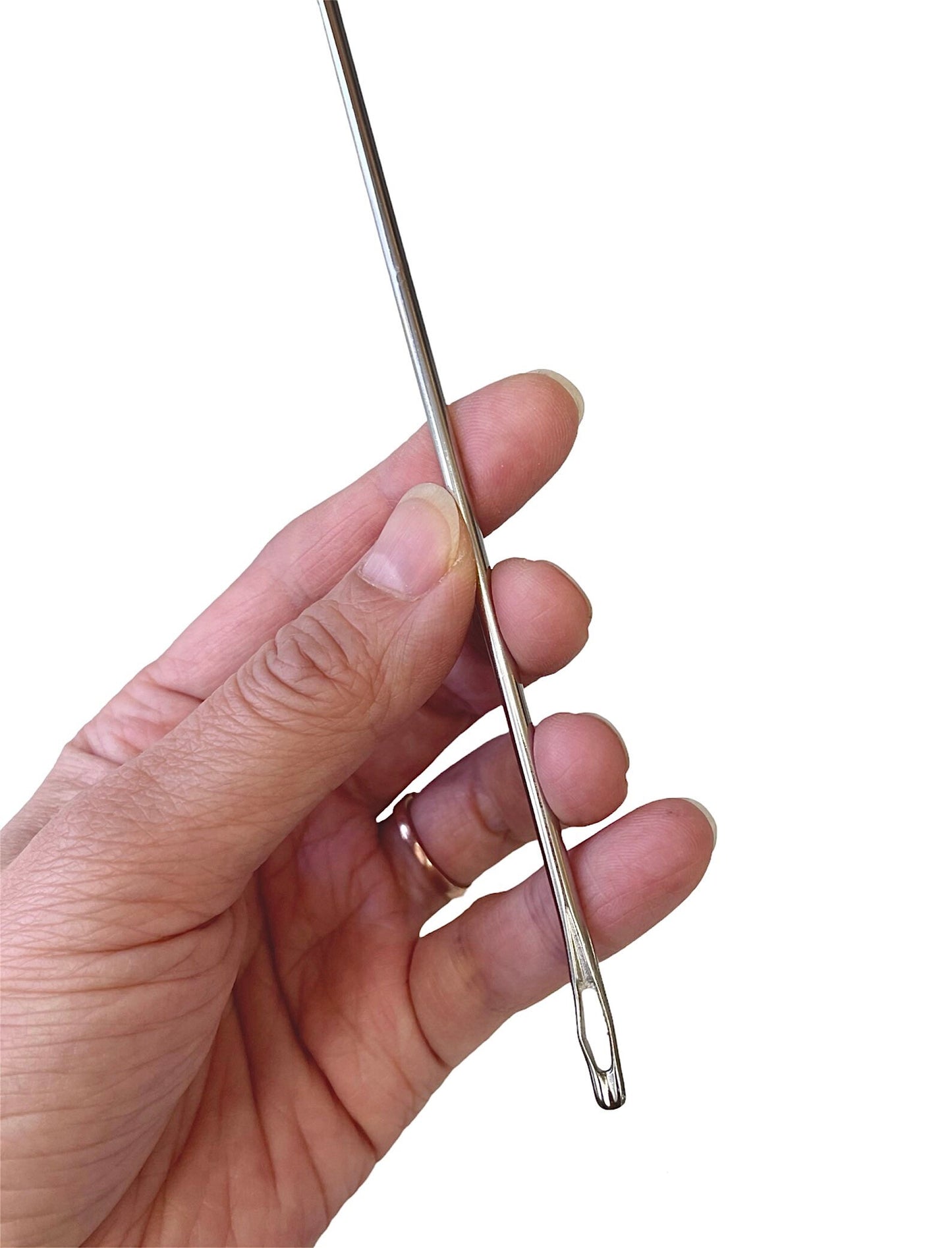 10” long stainless steel wicking needle for candle making sewing stitching