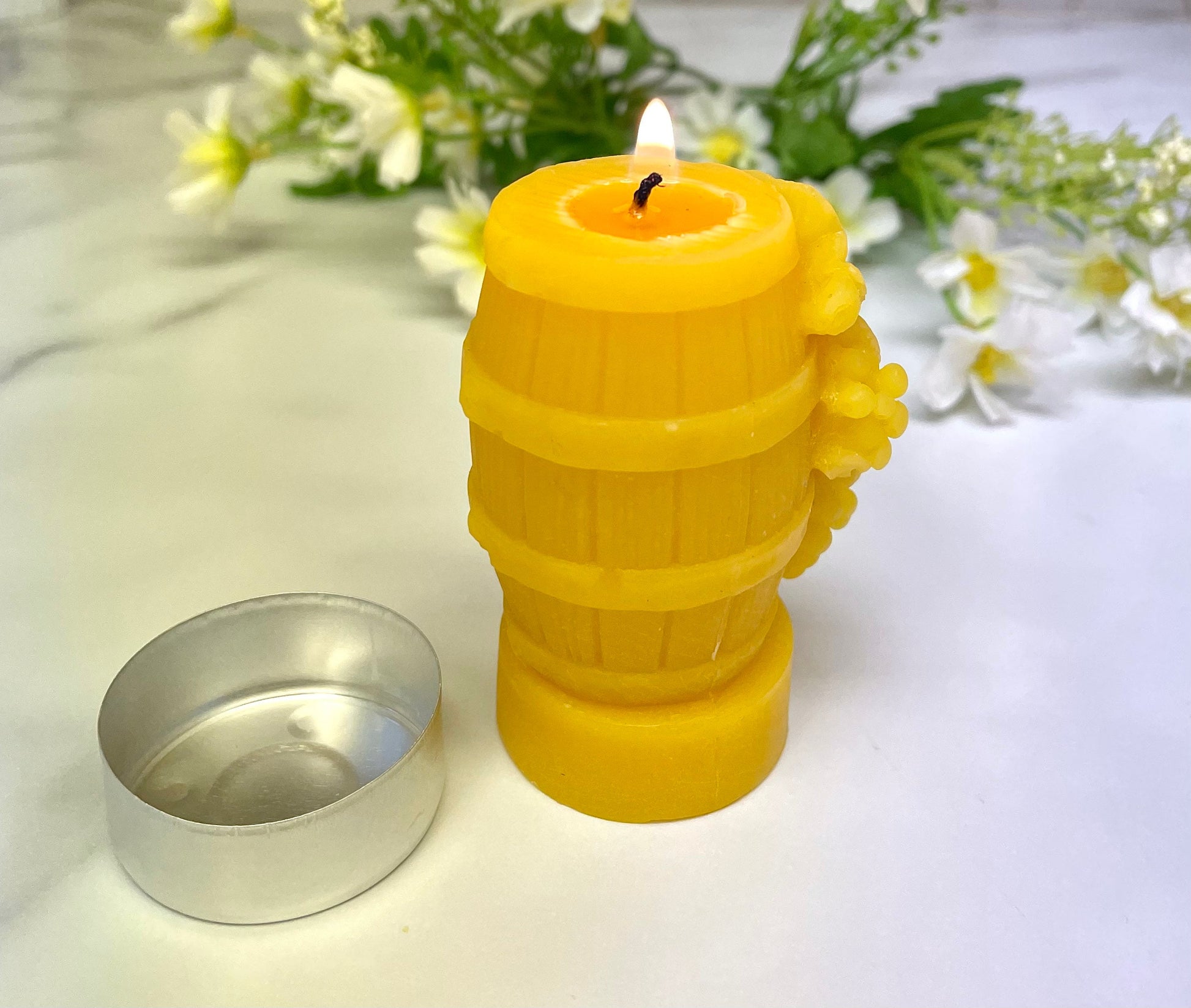Silicone Tea Light Candle Mold Honeybee Queen Bee Wax Melt Lotion