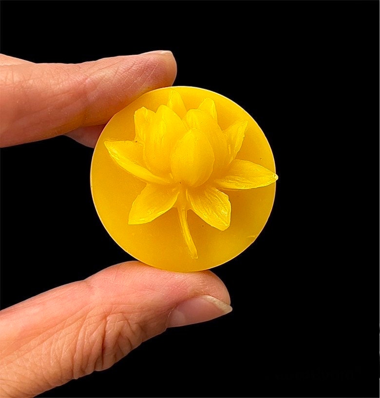 Silicone lotus flower Tealight candle Mold - water lily tea light mold - 4 cavities - wax melt chocolate jewelry mold - ice cube mold